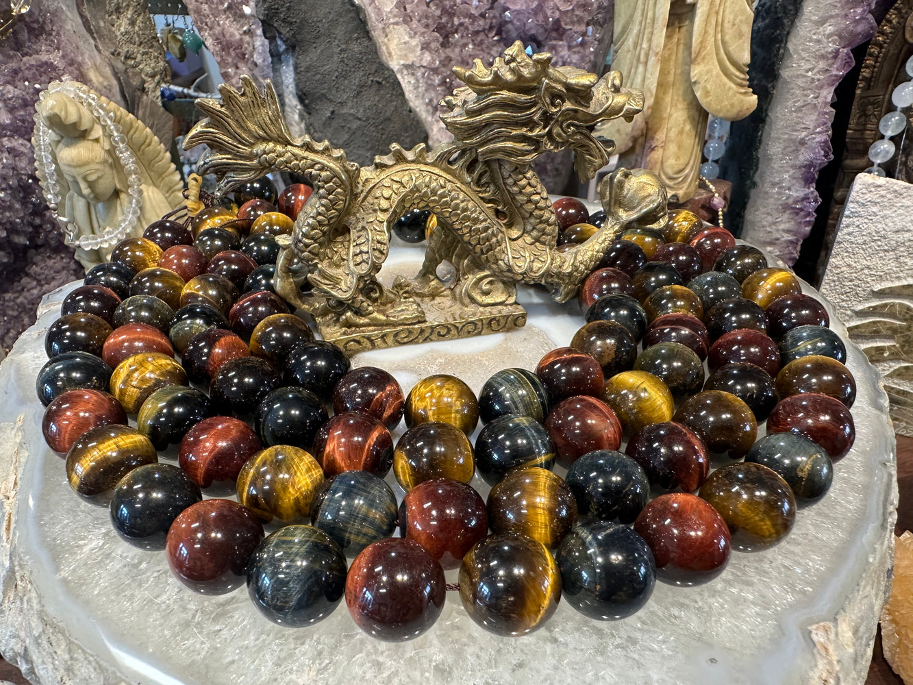 Multicolour tiger eye 16mm gemstone