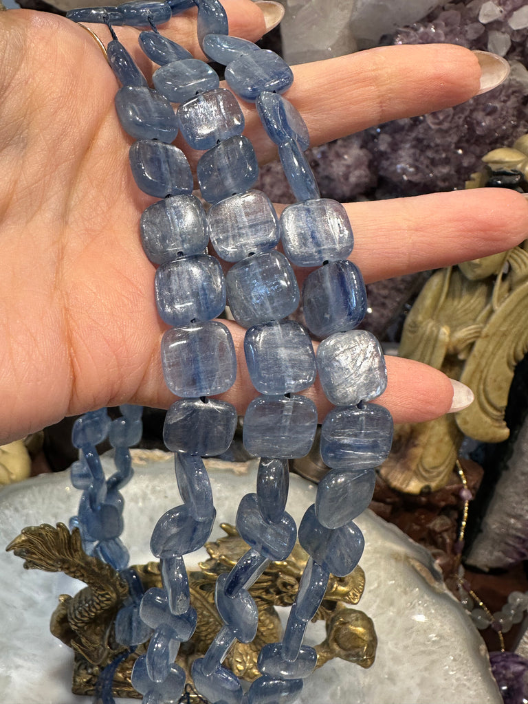 Kyanite paraiba square 12mm gemstone