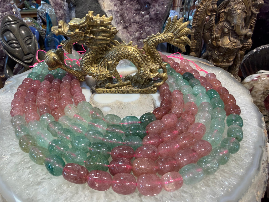 Strawberry quartz mix 13mm gemstones