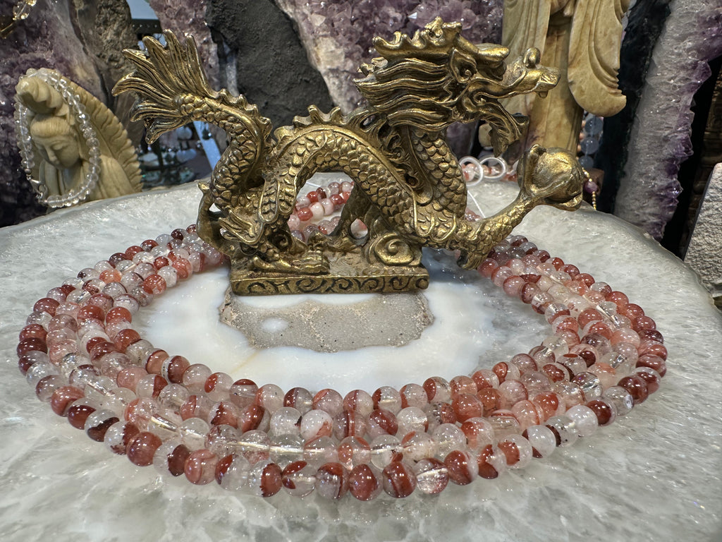 Red hematoid quartz 6mm gemstone