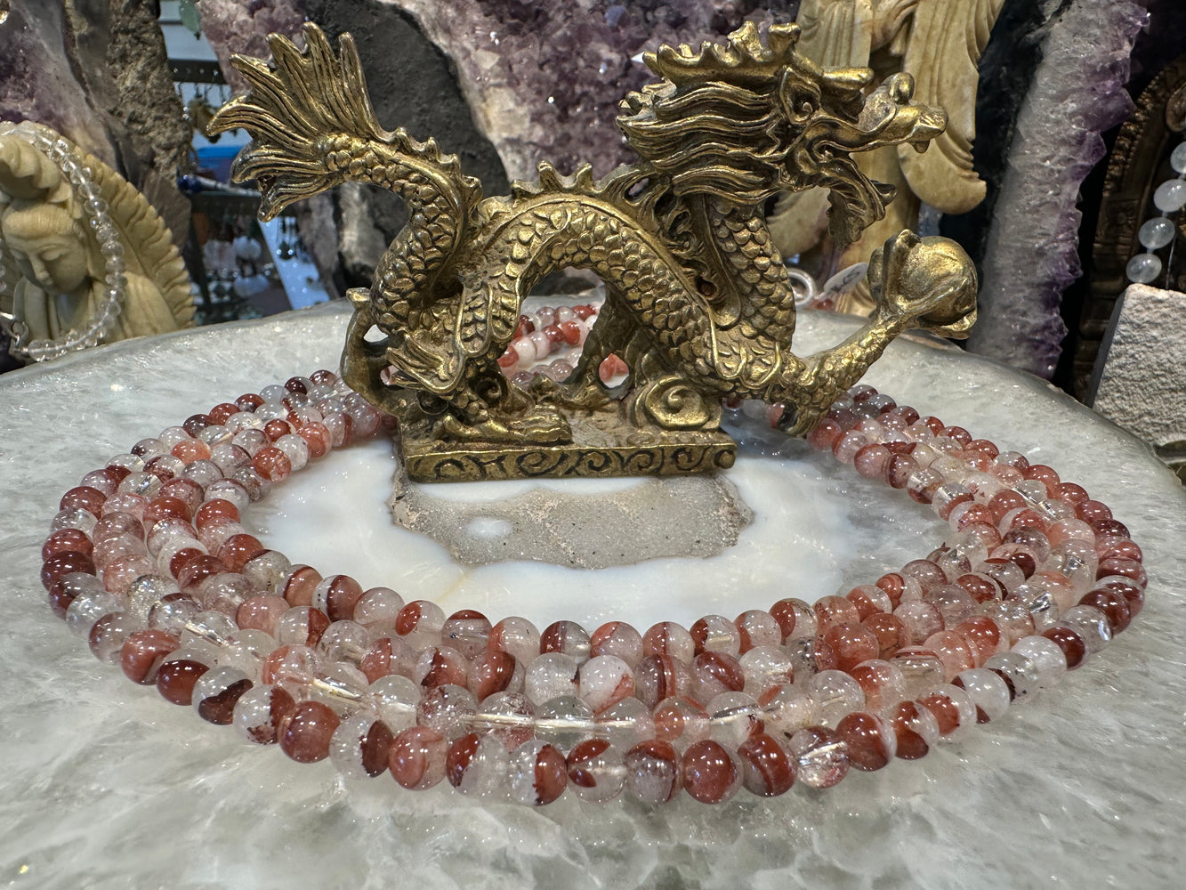 Red hematoid quartz 6mm gemstone