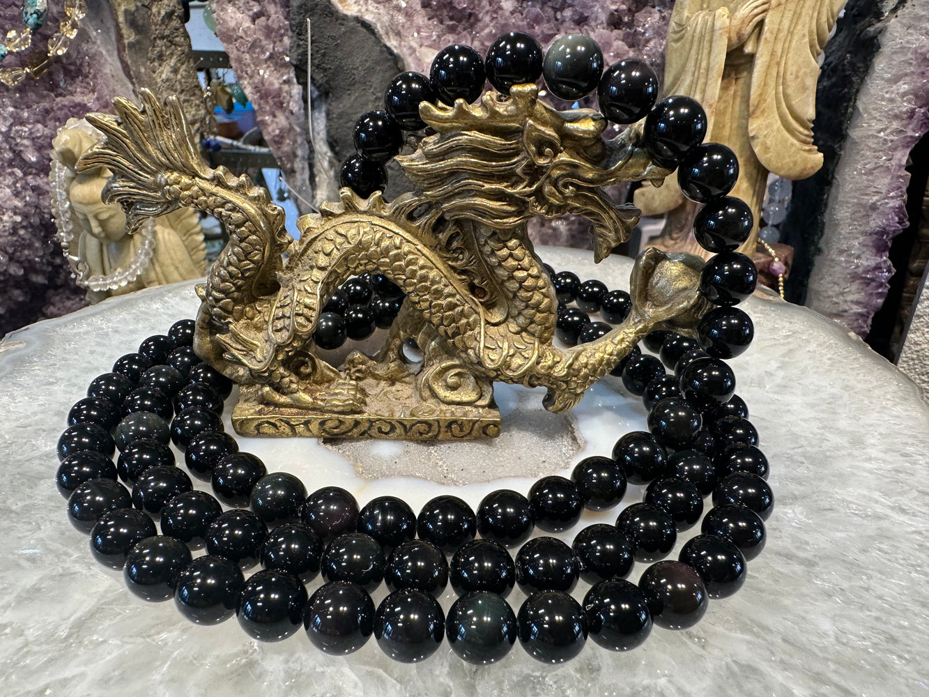 Rainbow obsidian 10mm gemstone