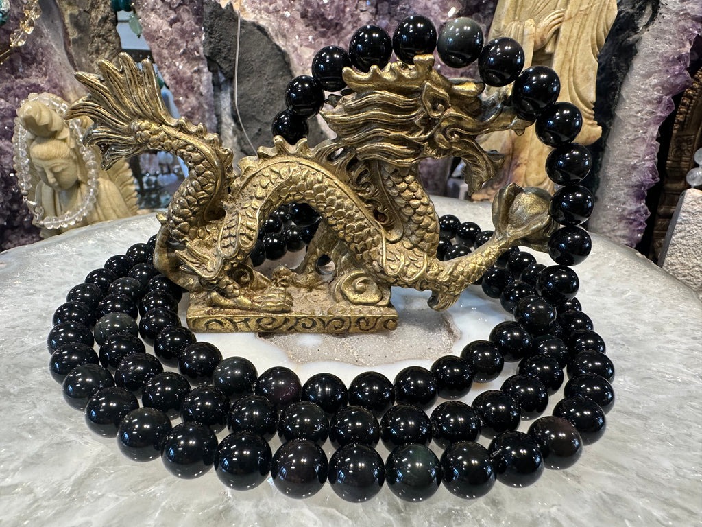 Rainbow obsidian 10mm gemstone
