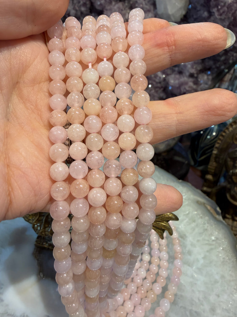 Morganite 6mm beryl gemstones