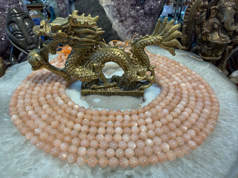 Peach moonstone 6mm gemstones