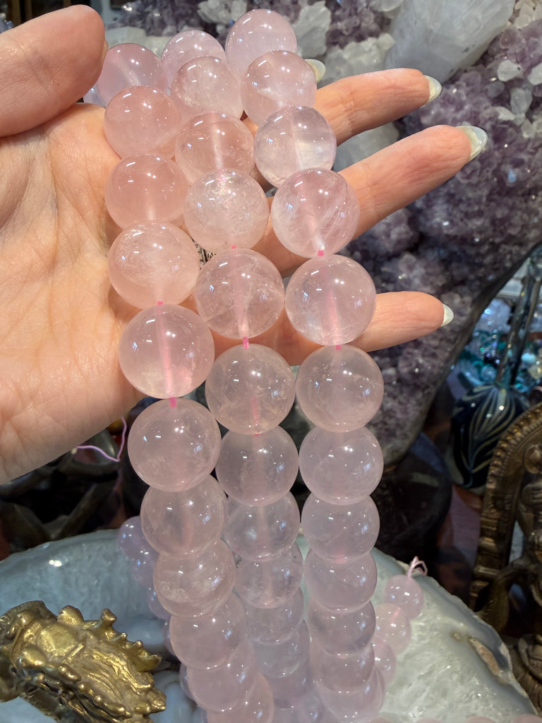 Madagascar Rose Quartz 18mm gemstone
