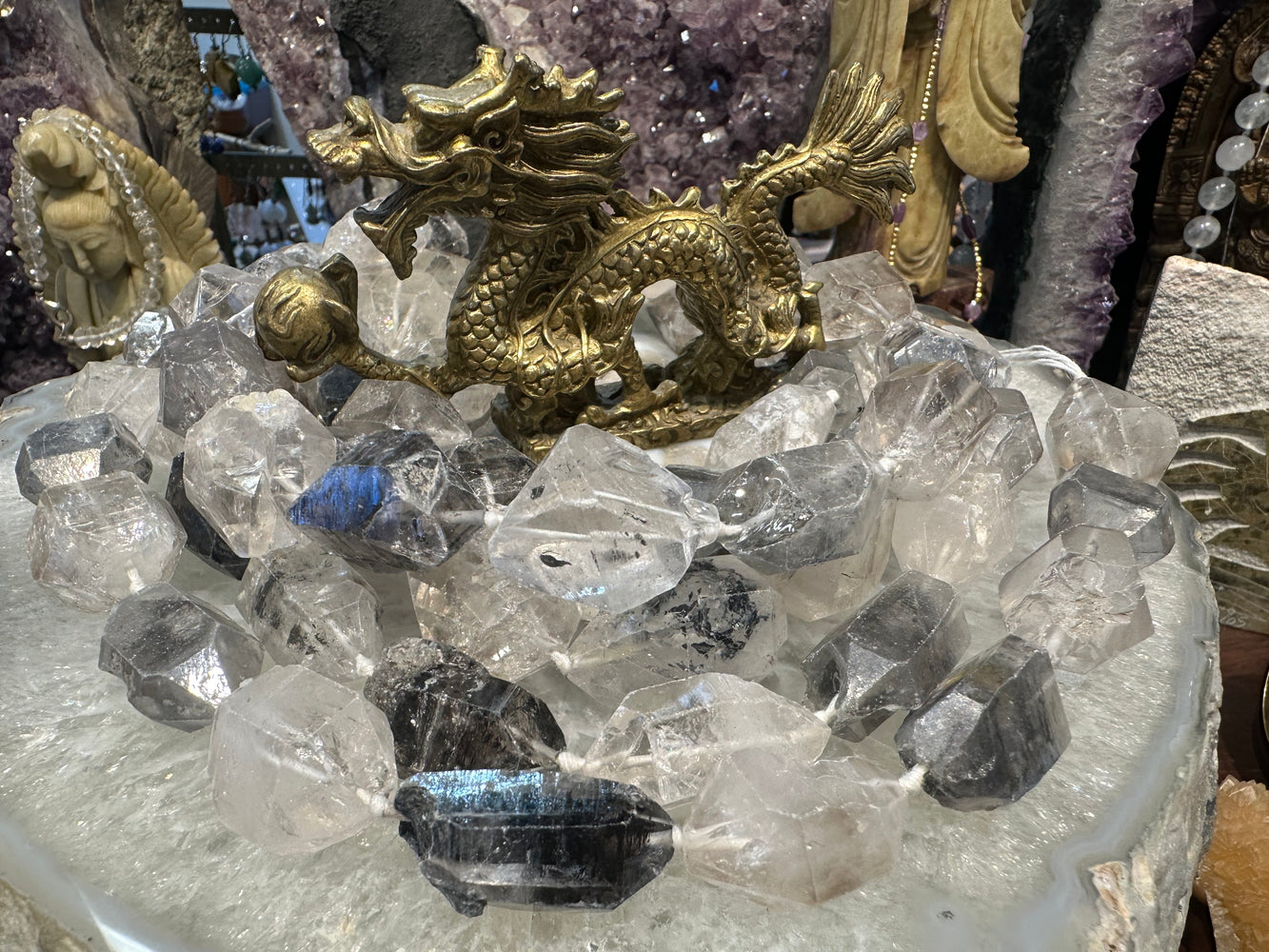 Superb Tibetan quartz statement gemstones