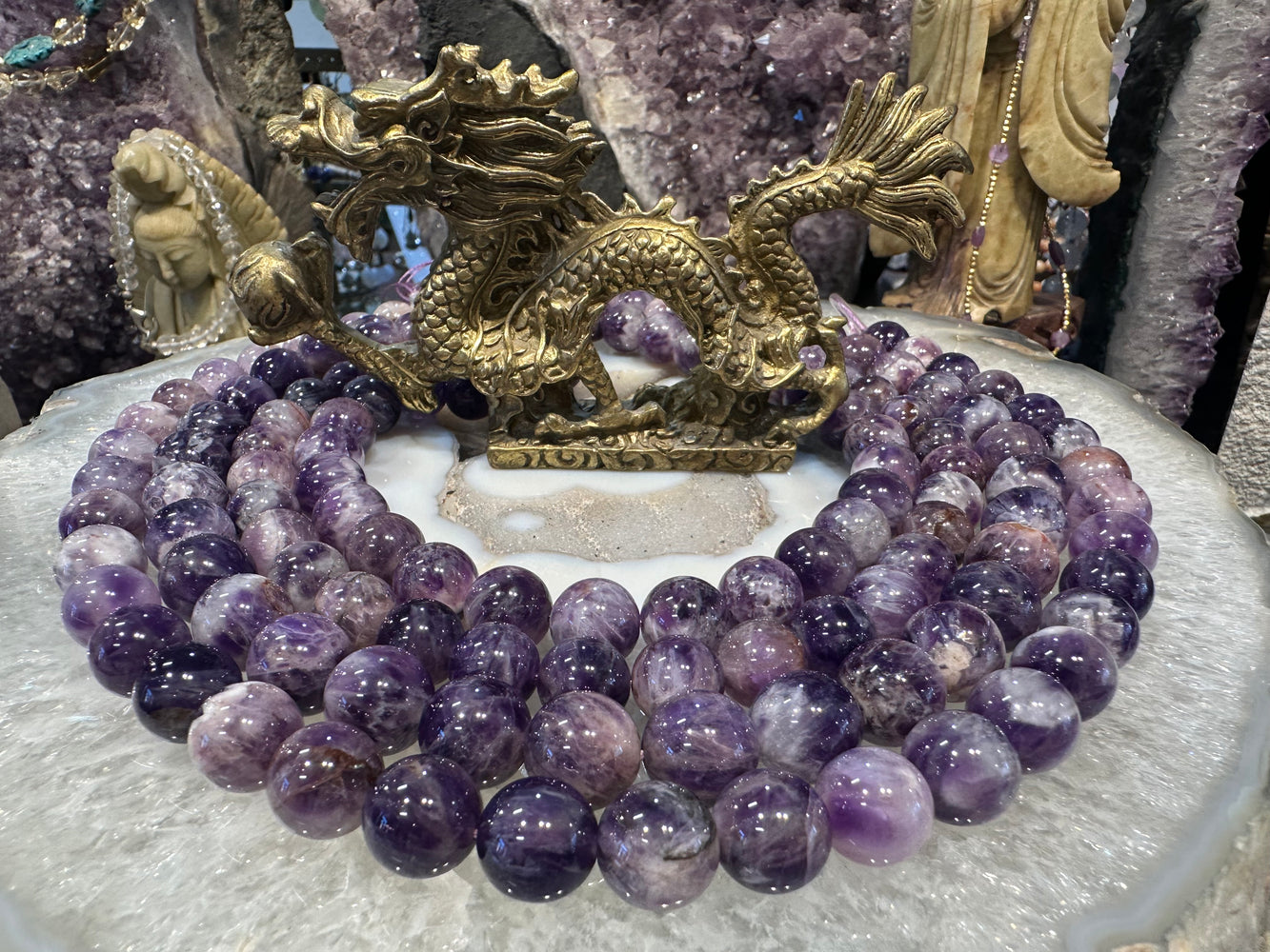 Chevron amethyst 12-13mm gemstone