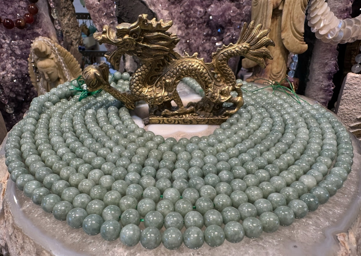 Jadeite jade 8mm gemstones