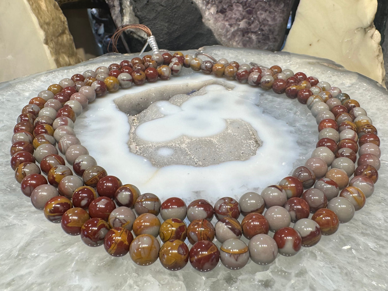 7-8mm Noreena jasper gemstones beads from Australia