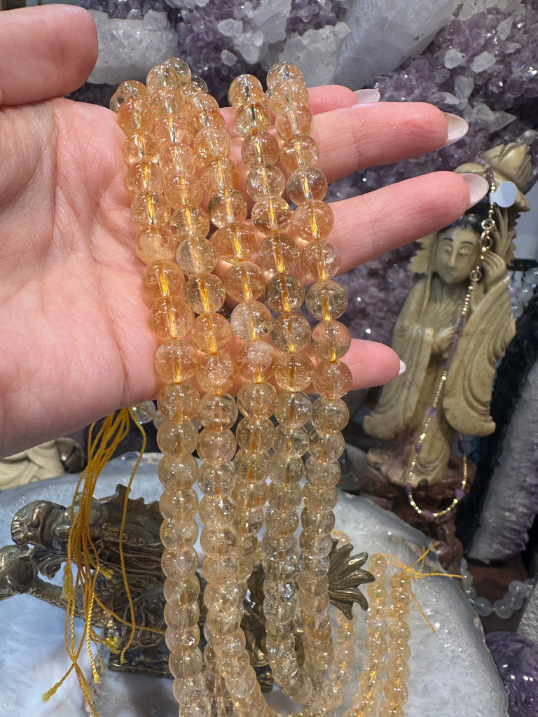 Citrine honey 8mm gemstone