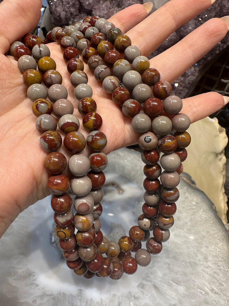 7-8mm Noreena jasper gemstones beads from Australia