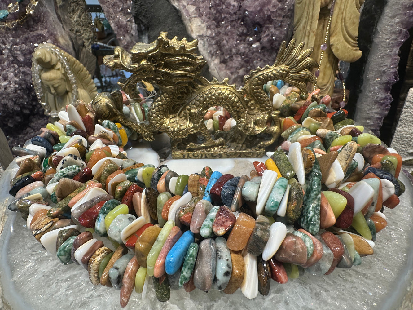 Multicolour nugget 15-20mm gemstone