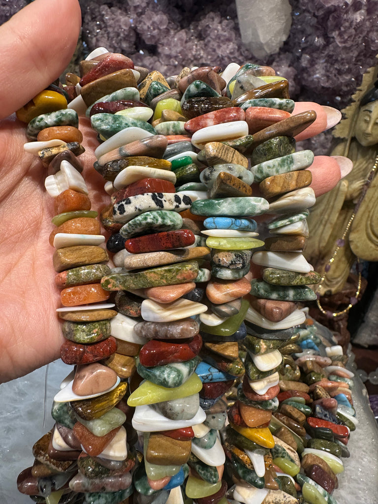 Multicolour nugget 15-20mm gemstone