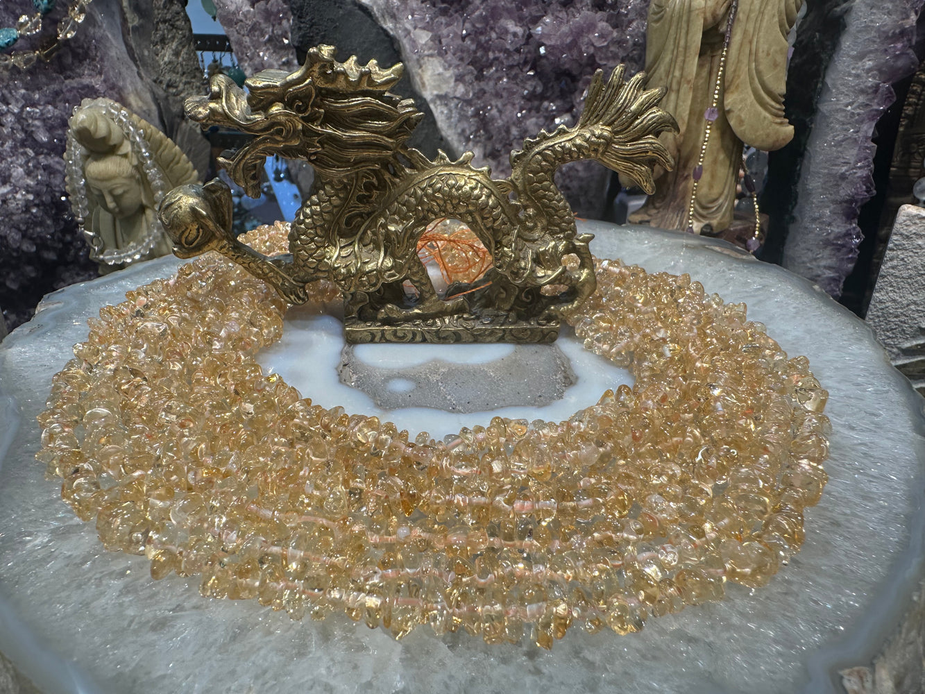 Citrine 5-7mm nugget gemstone