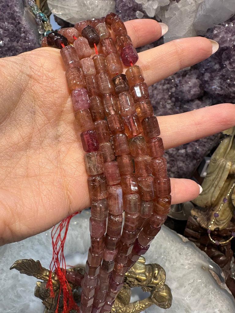 Stunning Pink Rubellite tourmaline cylinders