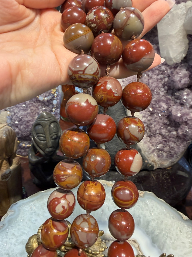 Noreena jasper gemstones beads Stunning Australia (17-18mm)
