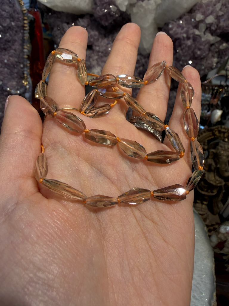Rare Oregon sunstone gem fancy cut faceted gemstone beads