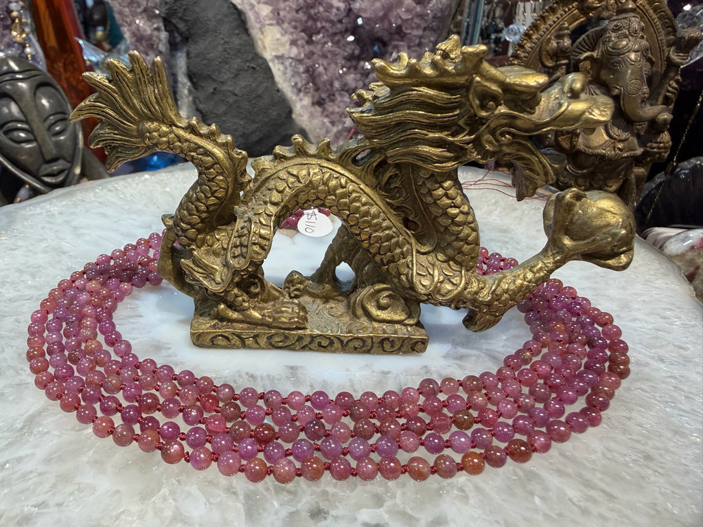 Natural ruby 4mm round gemstones beads