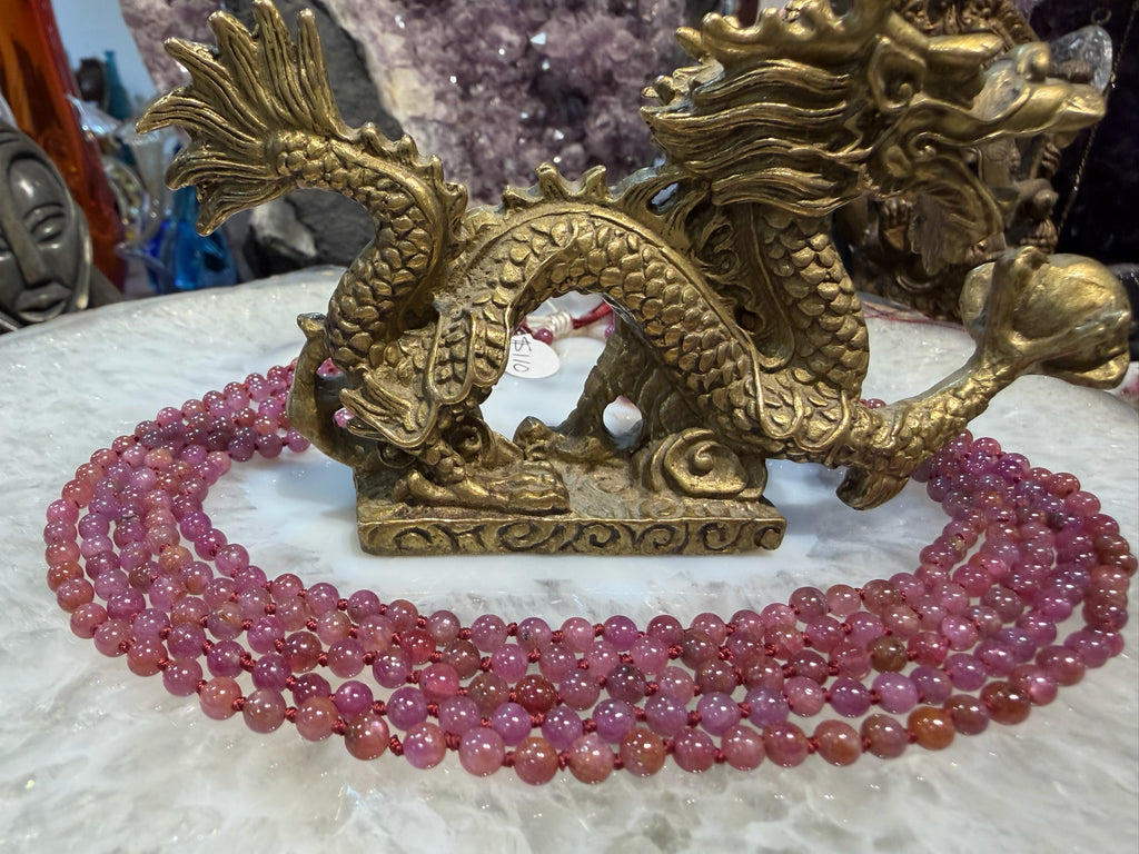 Natural ruby 4mm round gemstones beads