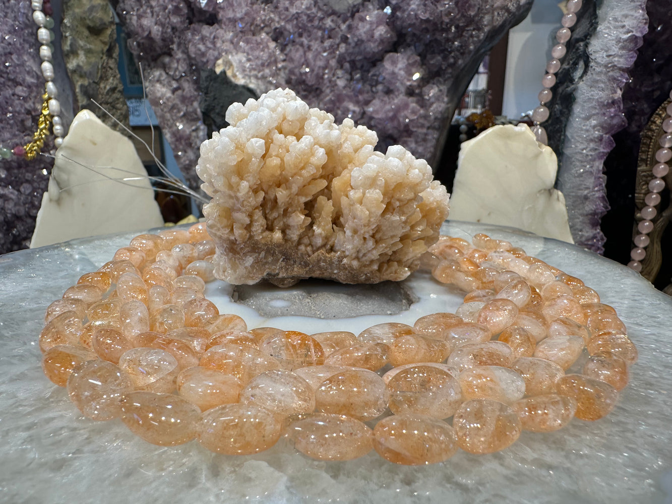 Sunstone nugget 10-12mm gemstone