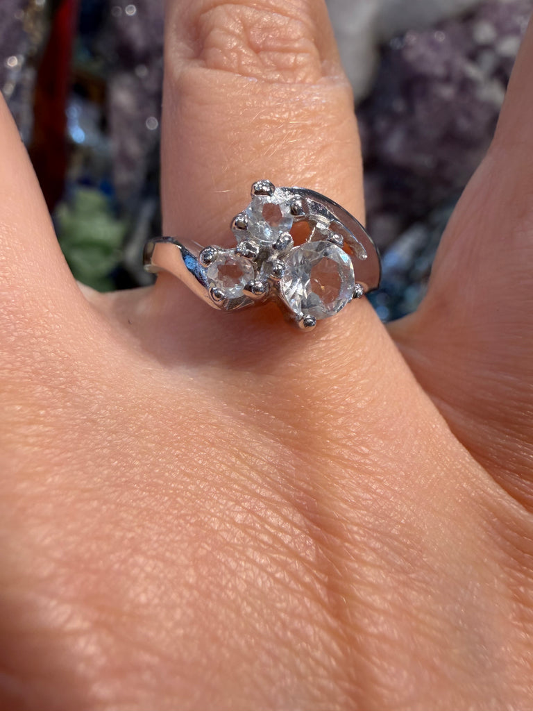 Superb Natural Herkimer Diamond Sterling ring 7
