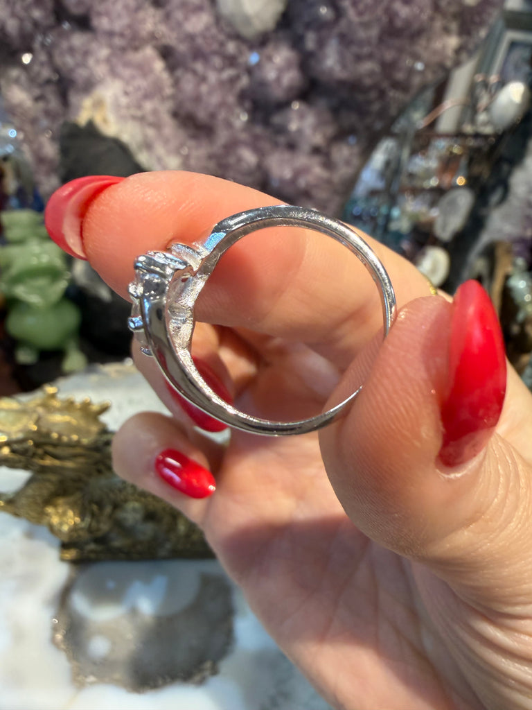 Superb Natural Herkimer Diamond Sterling ring 7