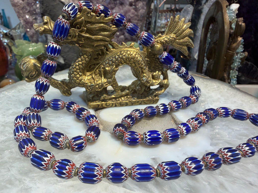 Old Venetian chevron 6 layer African trade beads