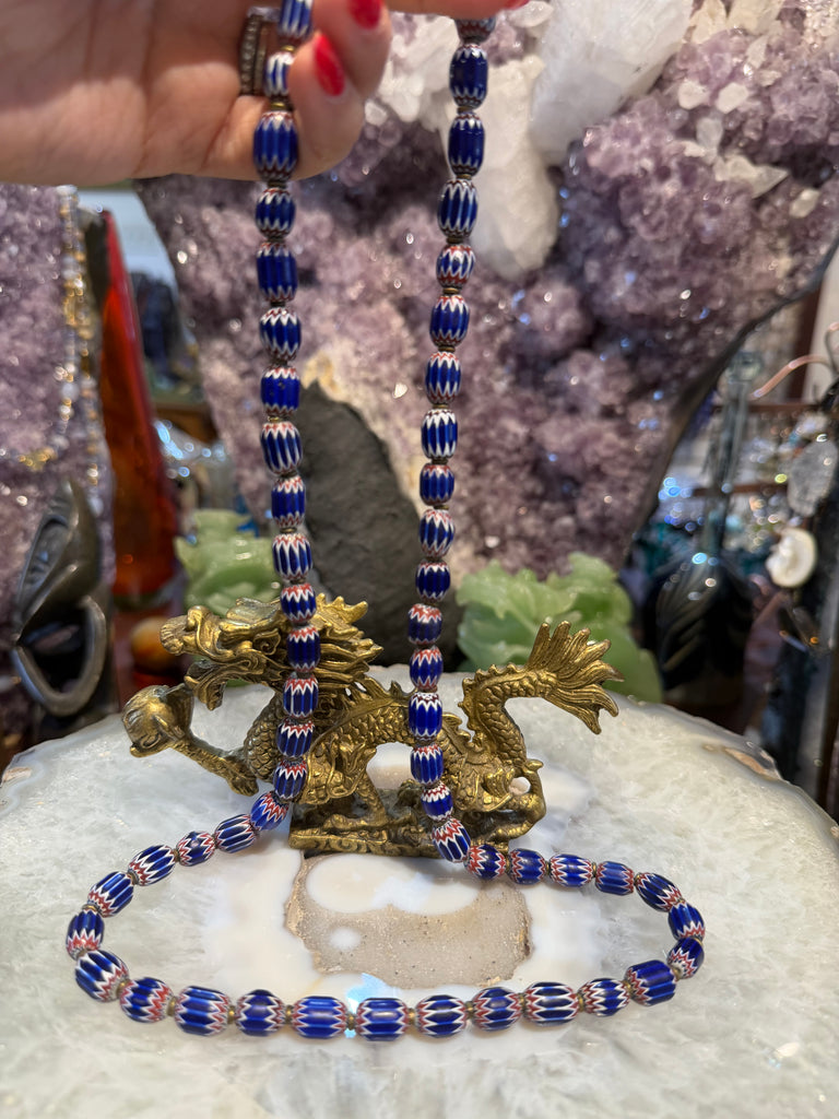 Old Venetian chevron 6 layer African trade beads