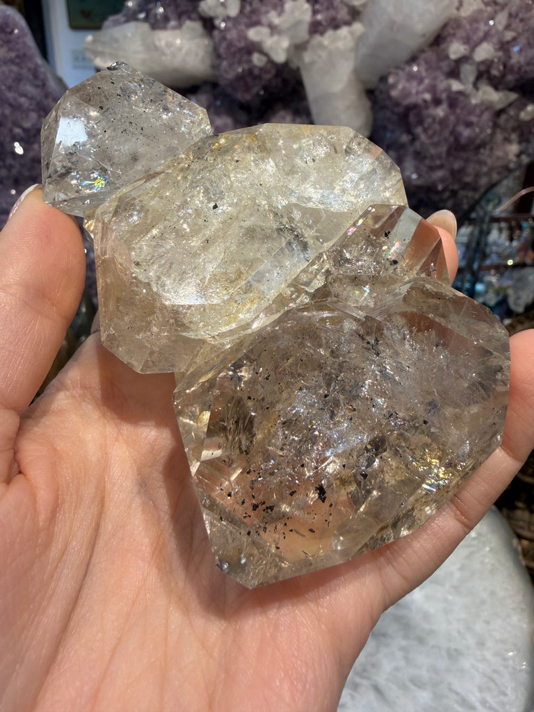 Huge rare Herkimer Diamond cluster 320g