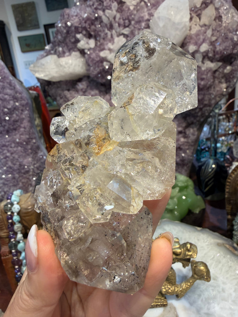 Huge rare Herkimer Diamond cluster 320g