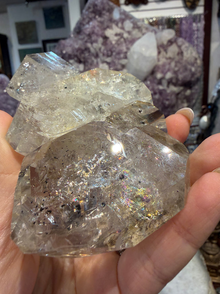 Huge rare Herkimer Diamond cluster 320g