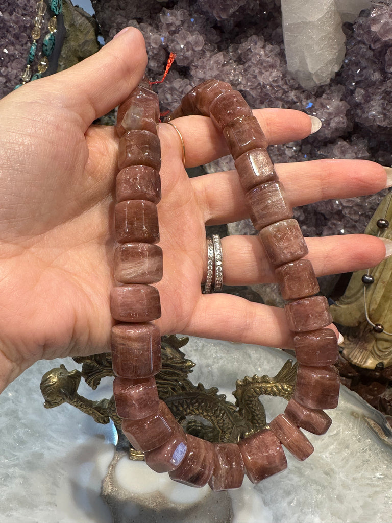 Rare pink tourmaline 14mm stepcut gemstone