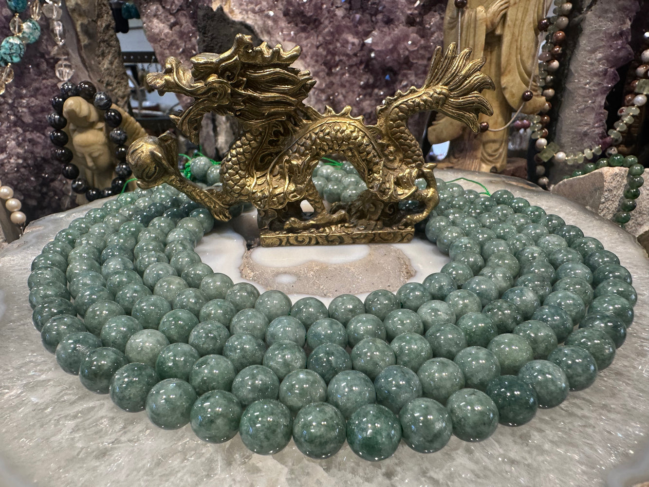 Jadeite jade 10mm gemstones