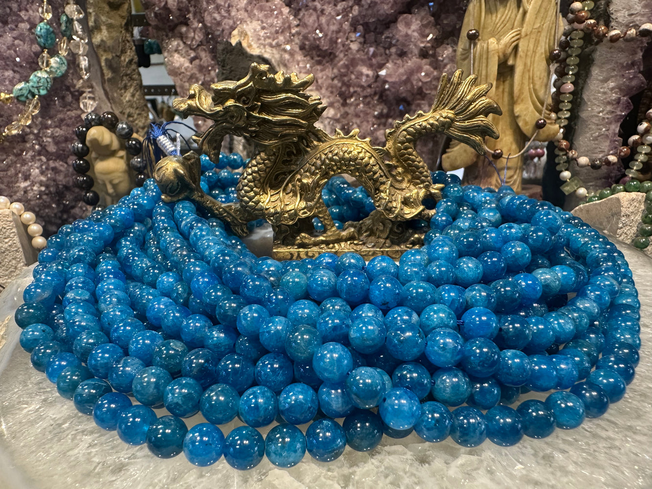 Apatite 8mm gemstones