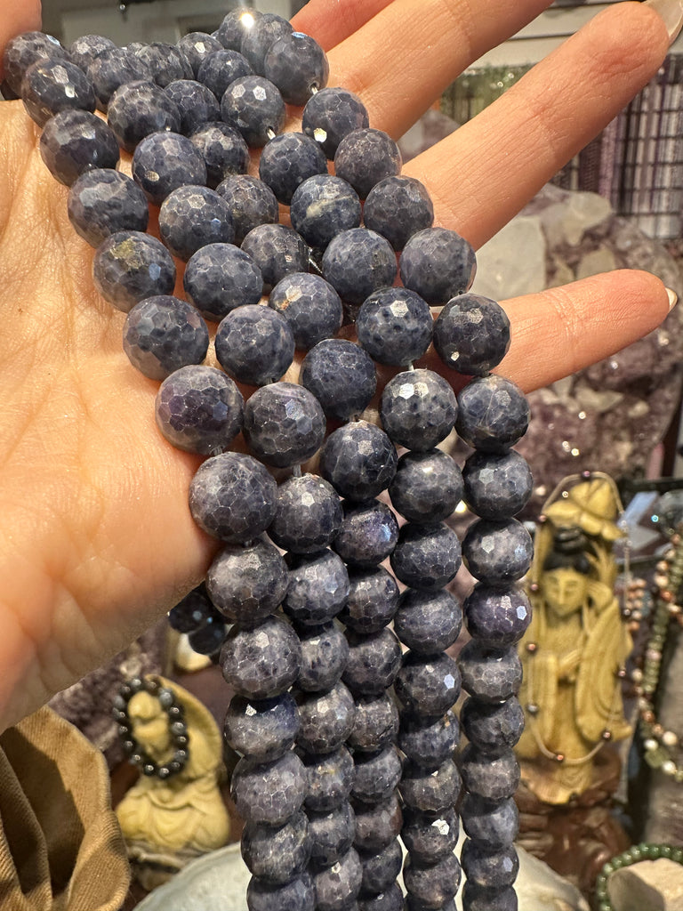 Blue sapphire 10mm faceted gemstones