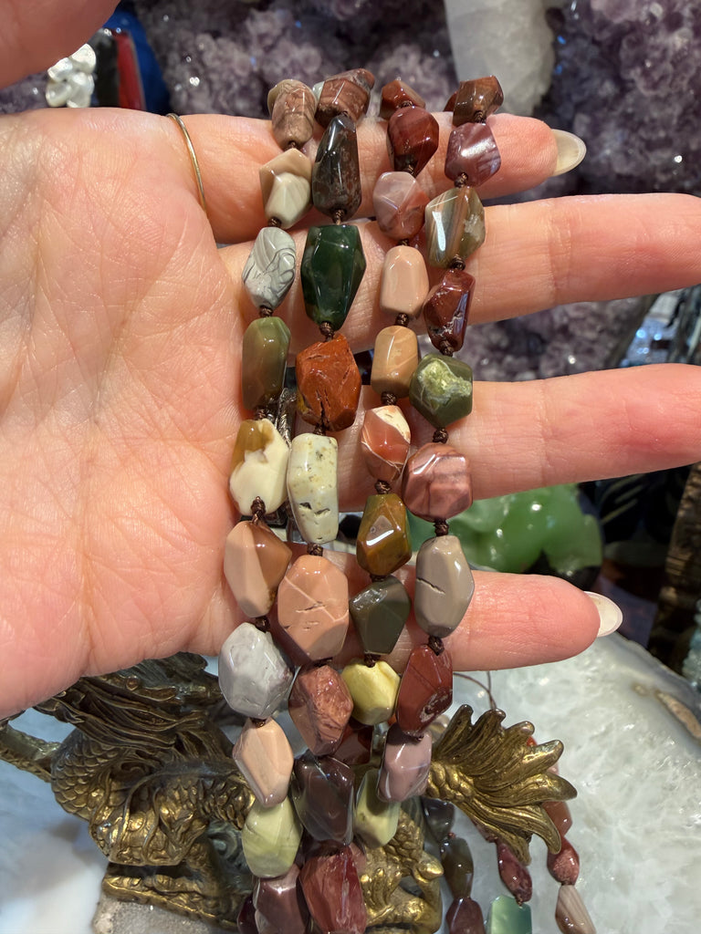 Imperial jasper 13mm cut gemstones
