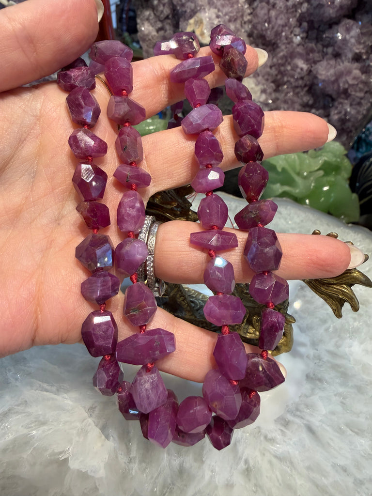 Gorgeous Ruby natural faceted 2 way cut gemstones