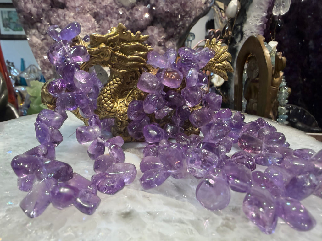 Amethyst top drilled 10x13mm gemstones