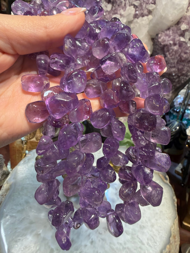 Amethyst top drilled 10x13mm gemstones