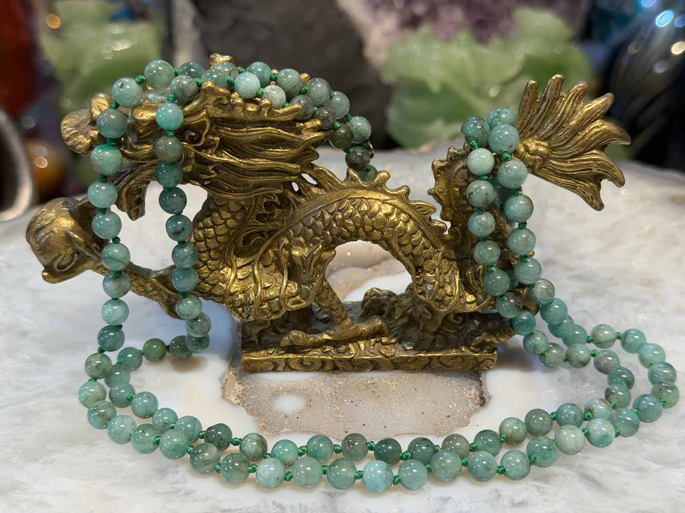 Natural Emerald 6mm gemstones beads