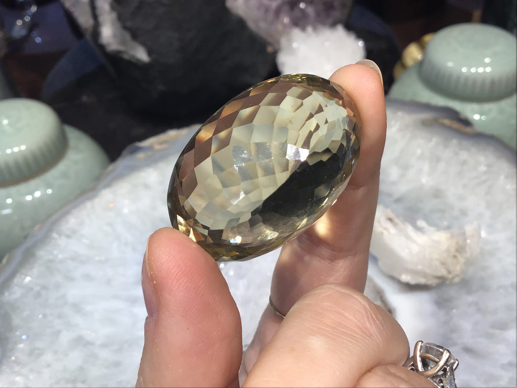 Stunning citrine brilliant  oval faceted gemstone