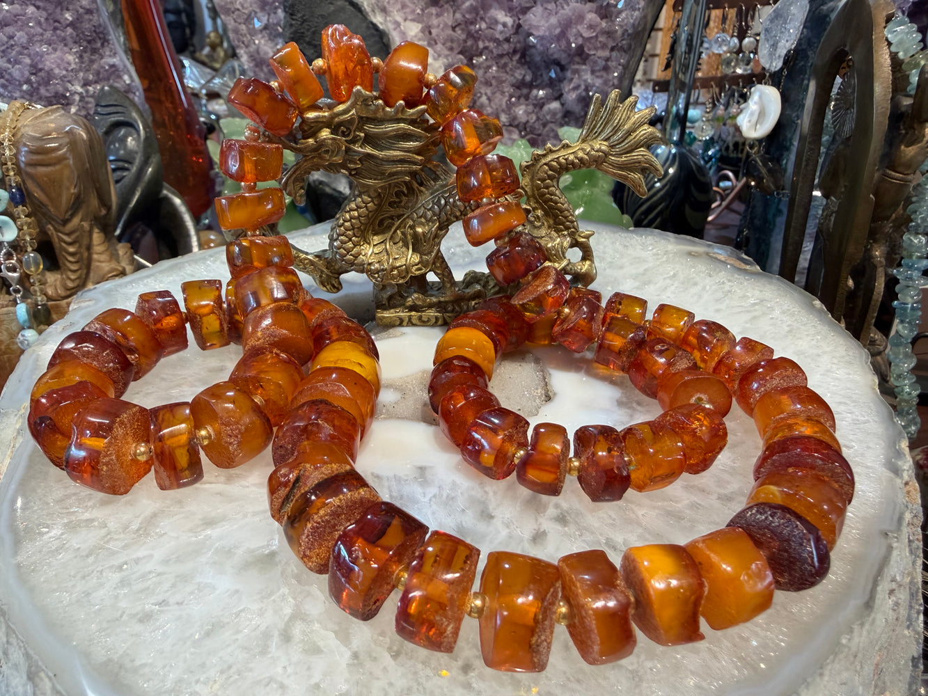 Superb vintage Baltic butterscotch long strand necklace