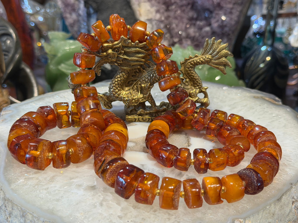 Superb vintage Baltic butterscotch long strand