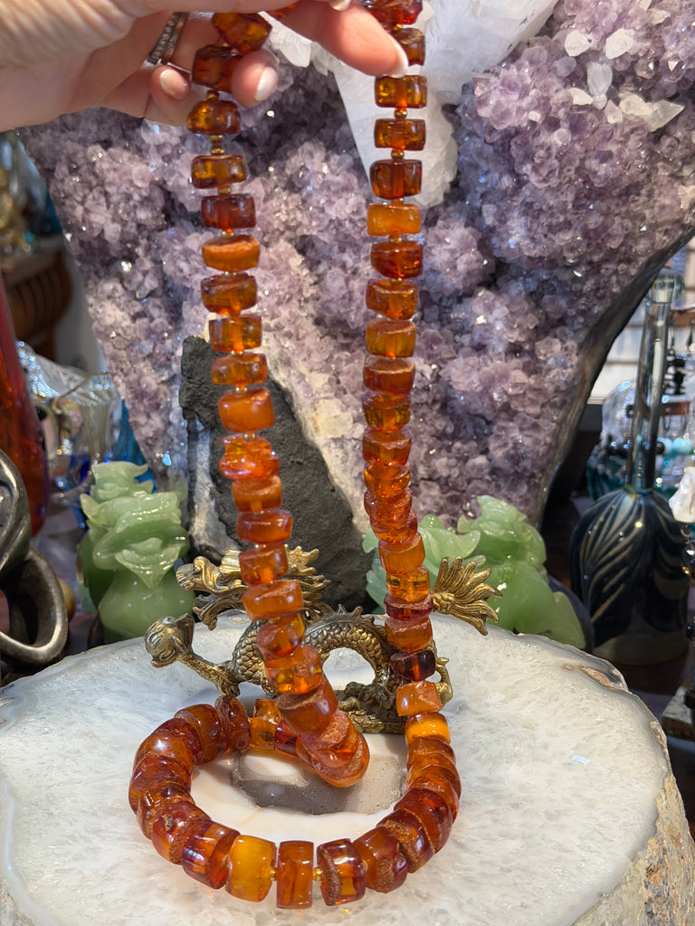 Superb vintage Baltic butterscotch long strand