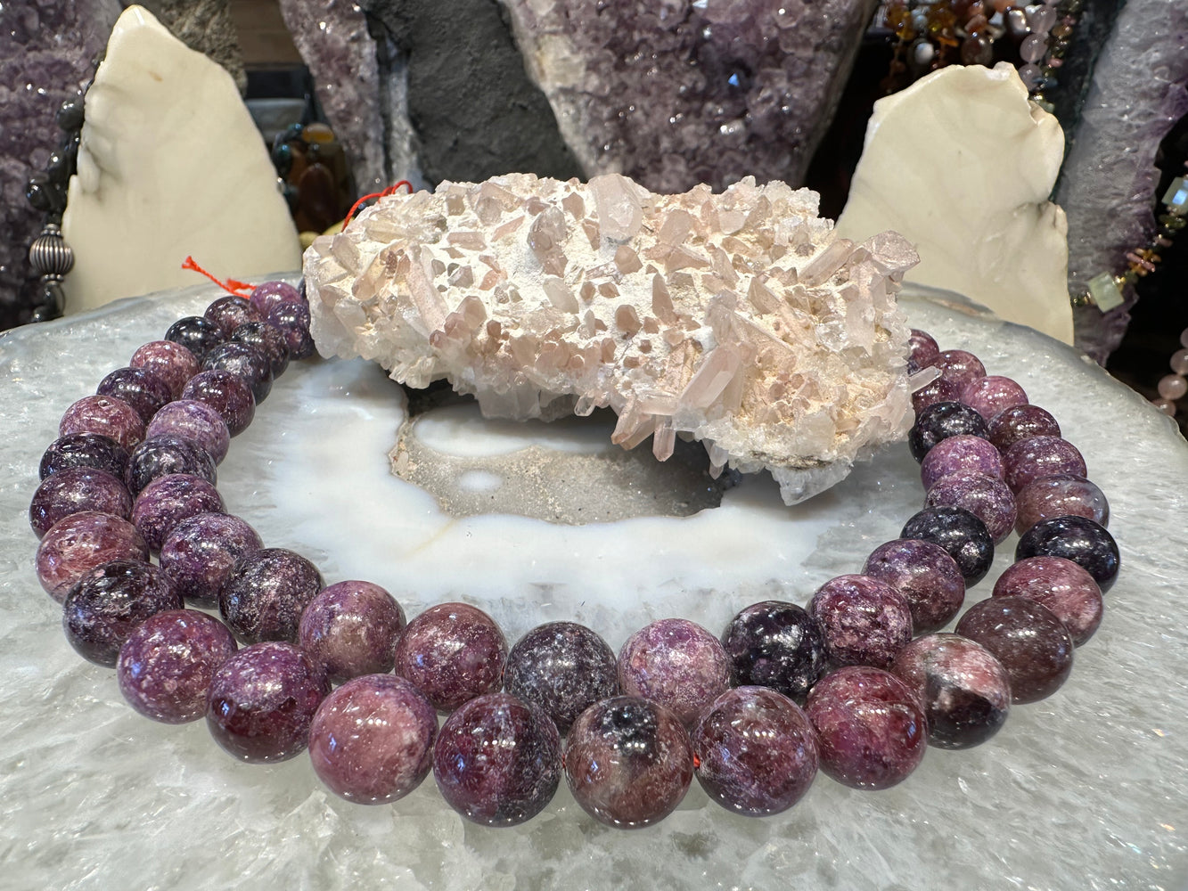 Rubellite tourmaline 12mm gemstones beads