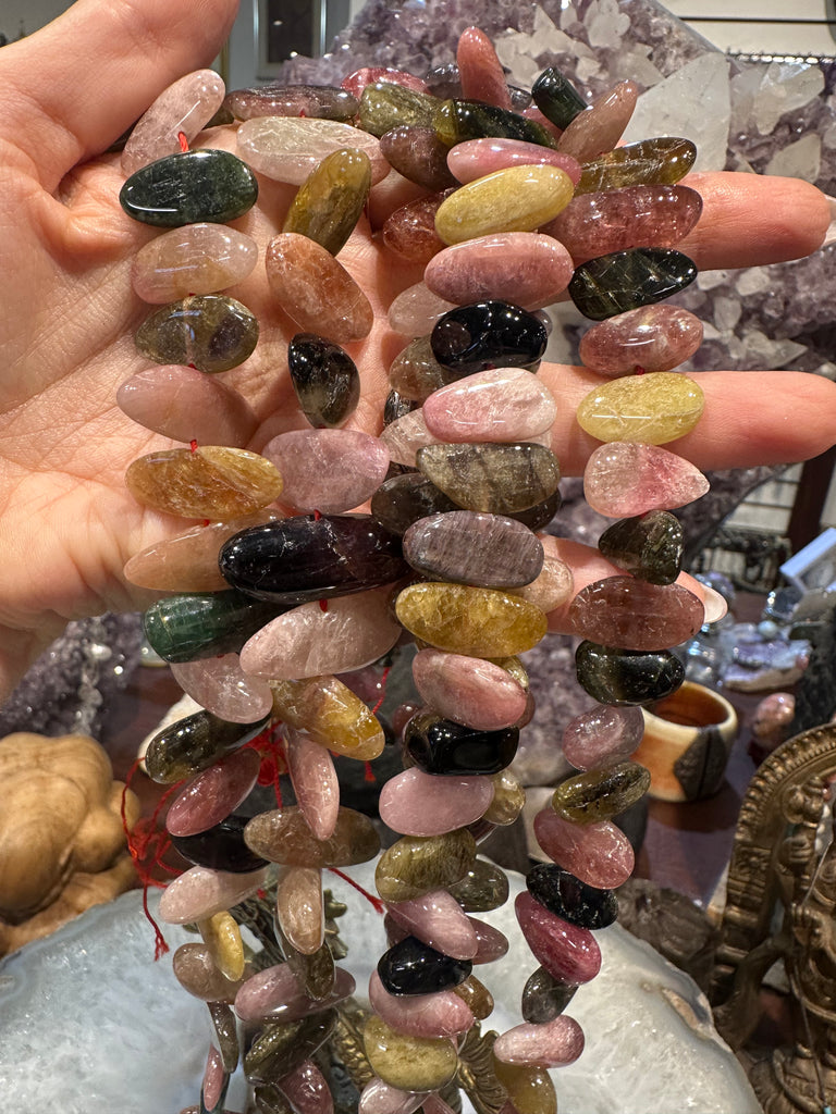 Tourmaline multicolour 16-22mm gemstones