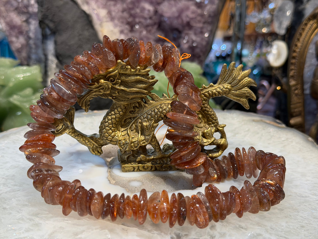 Superb Large sunstone 18mm nugget gemstone beads