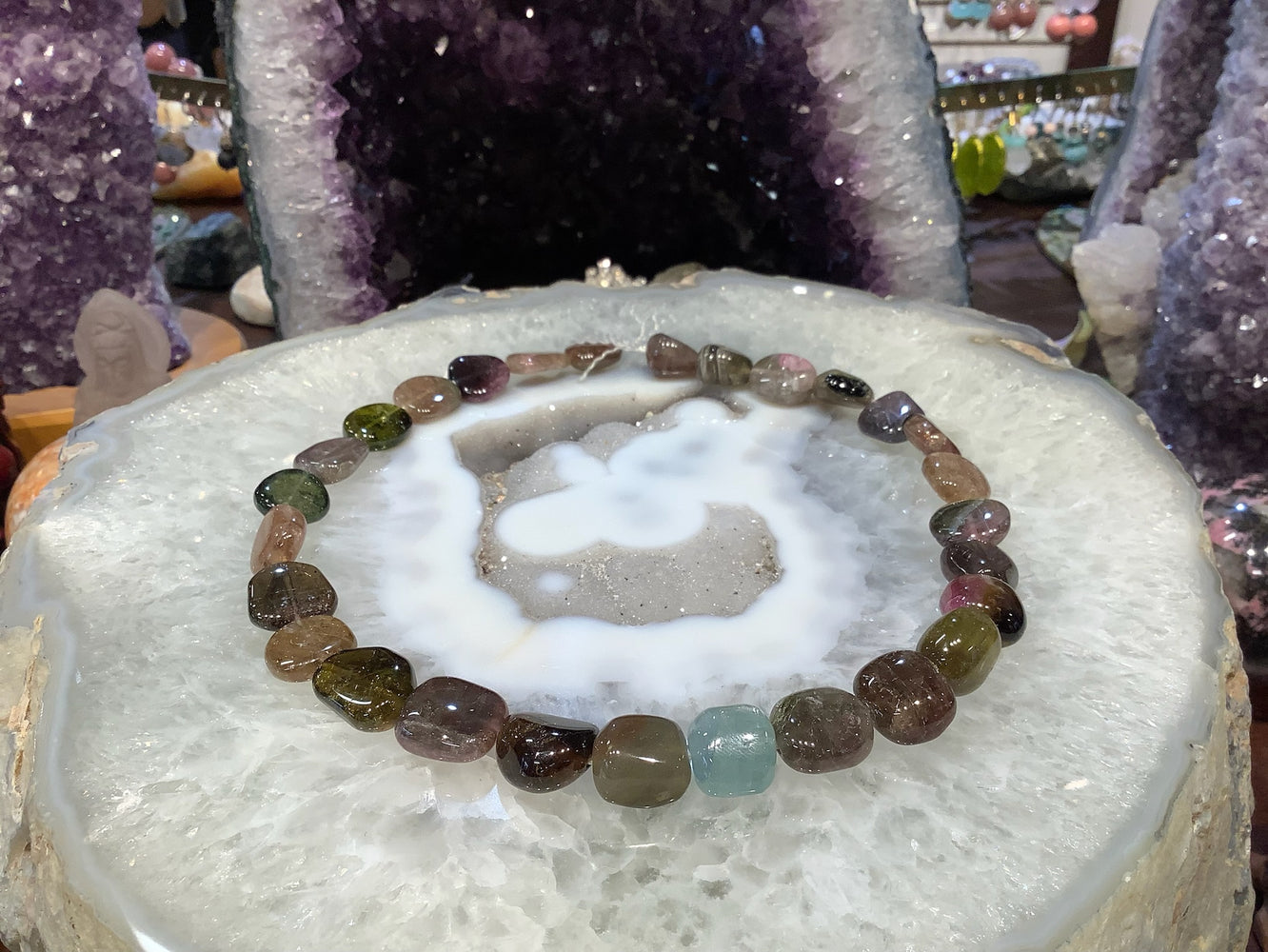 Rare Gem Quality Tourmaline Nugget Strand One of a Kind