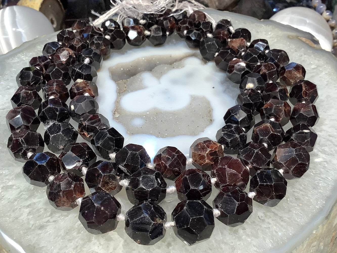 Large garnet 15-18mm faceted gemstones